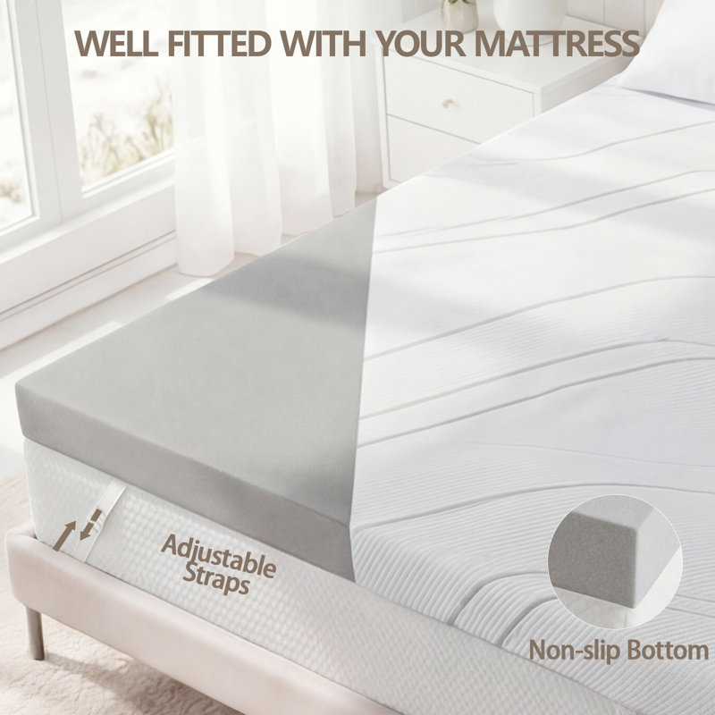 7 cm Memory Foam Mattress Topper, Small Double (4')