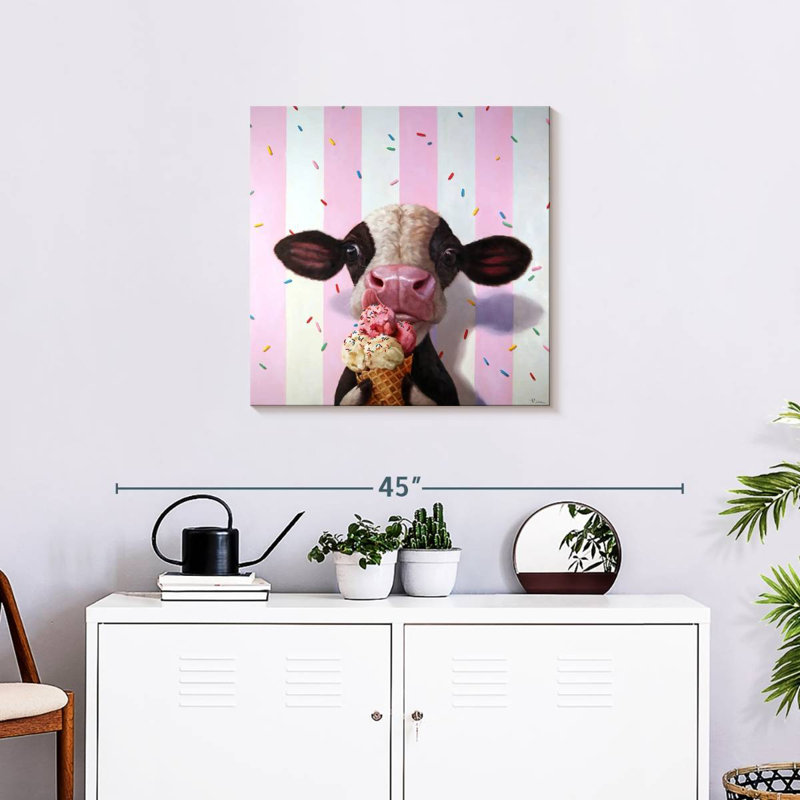 Ketti Mooo-Licieux, H 24 po x l 24 po