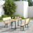 Havensville 4 - Person Metal Patio Dining Set with Rectangular Table