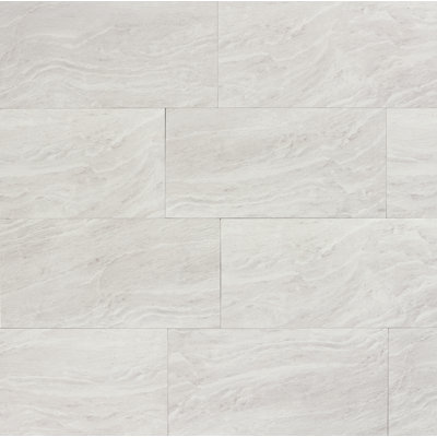 Yosemite 12" x 24" Porcelain Field Tile in Silver