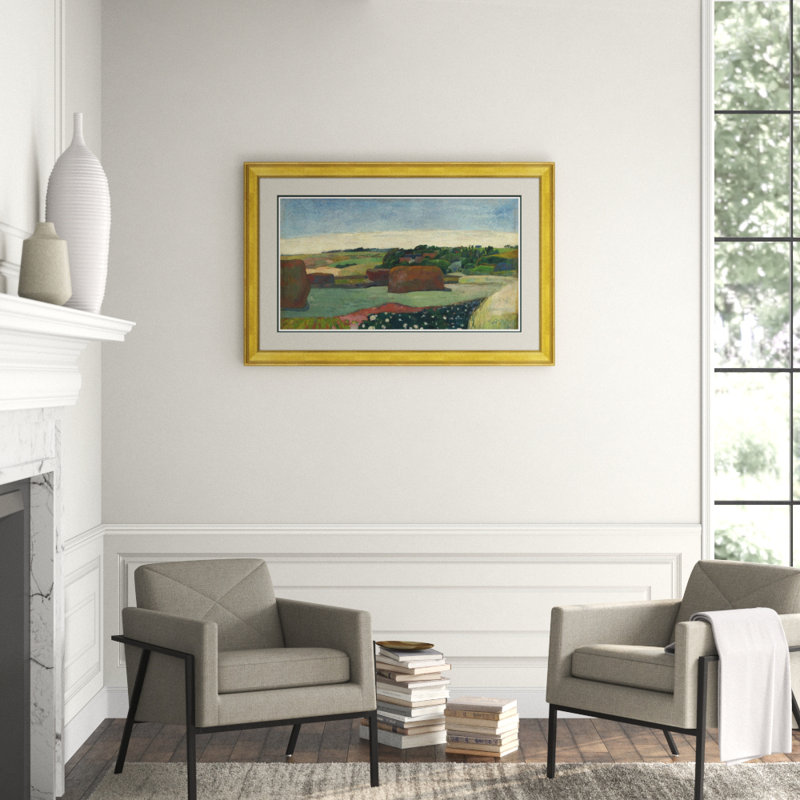 Haystacks In Brittany Giclee Print by Paul Gauguin