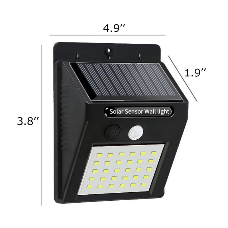 Outdoor 30LED Solar Power Motion Sensor Lights Waterproof Security Flood Light with Motion Sensor
