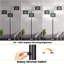 Rustic Matte Black-Beige Linen Arc Floor Lamp - Dimmable, Elegant Design, Easy Assembly-220199901