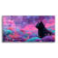  «Black Cat Cosmic Meadow» par Ann Klee, art mural en verre acrylique, 48 po x 24 po-190028964