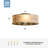 20" Flush Mount Ceiling Fan with Light, Reversible Airflow for Small Rooms