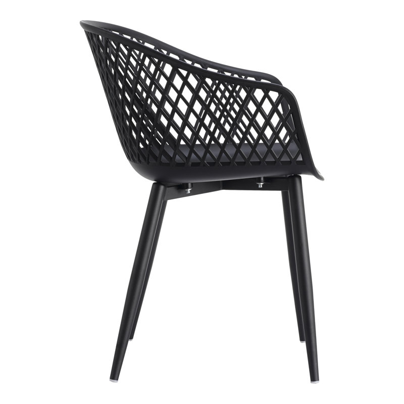 Piazza Patio Dining Chair, Black