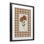 «Neutral Plaid Mums», reproduction sous verre encadrée, design par Lisa Wehmeyer