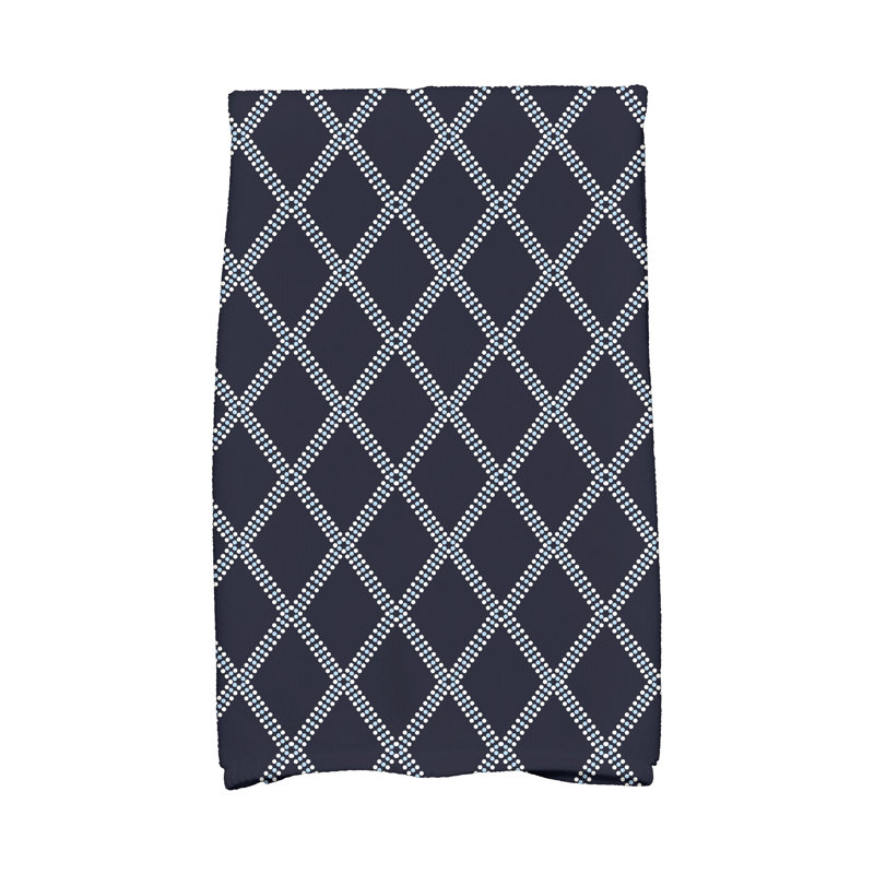 Diamond Hand Towel, Blue
