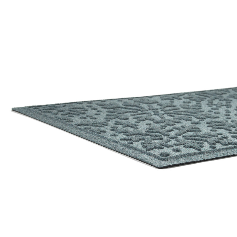 WaterHog® Snowflake 23 in. x 35 in. Indoor Outdoor Doormat, Blue