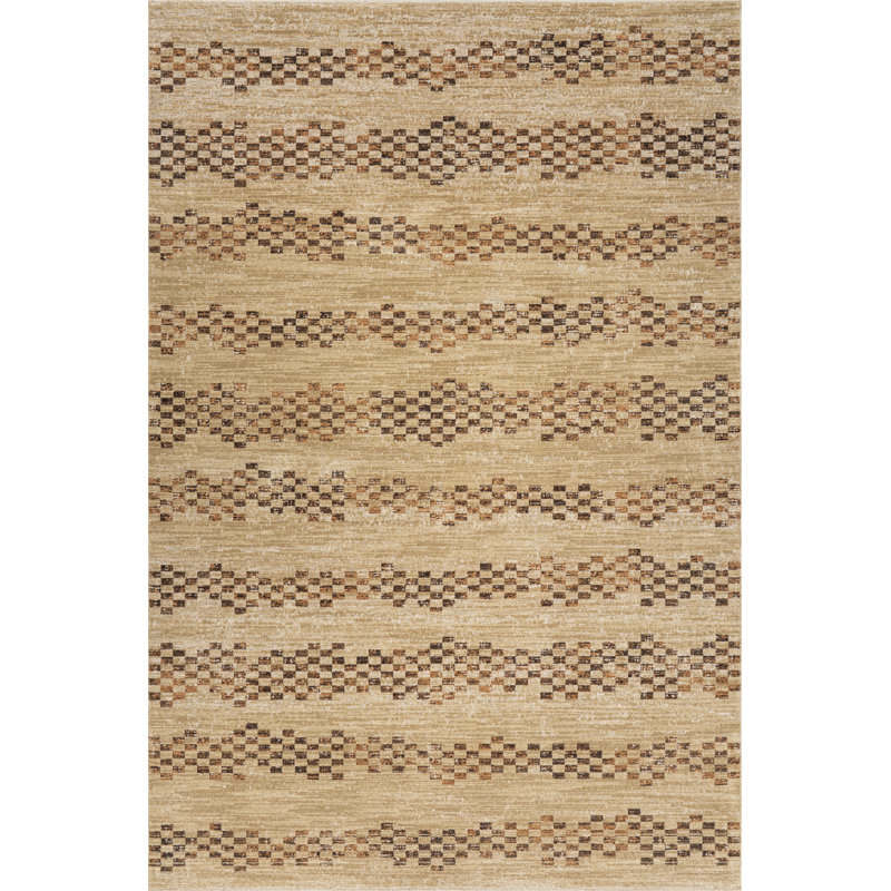  Tapis rayé moderne Serenia, Rectangulaire 8 pi x 10 pi
