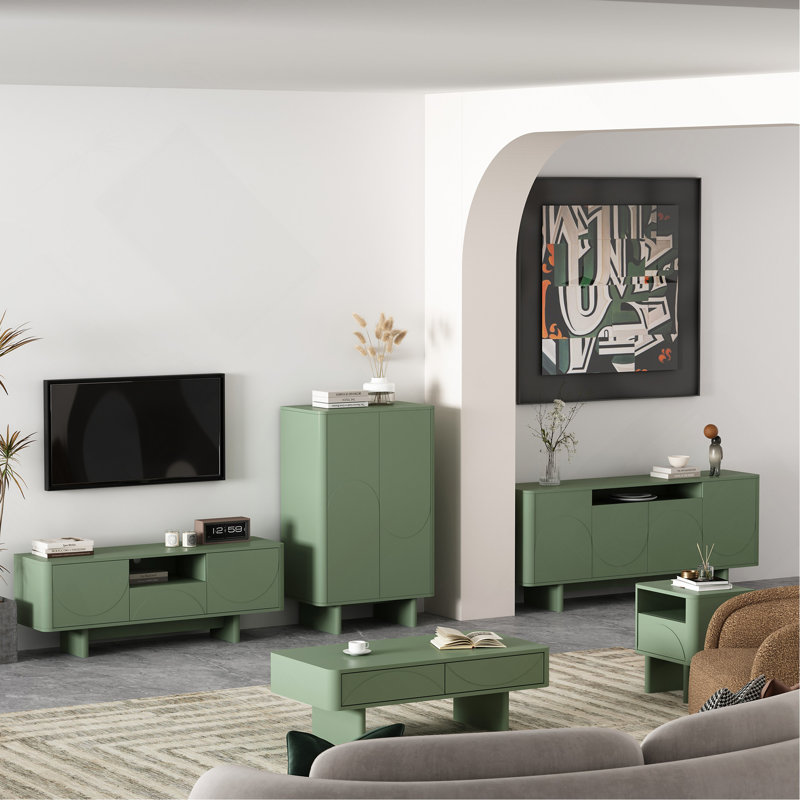 Ella 20" Nightstand in Sage Green (1-Drawer), Sage Green