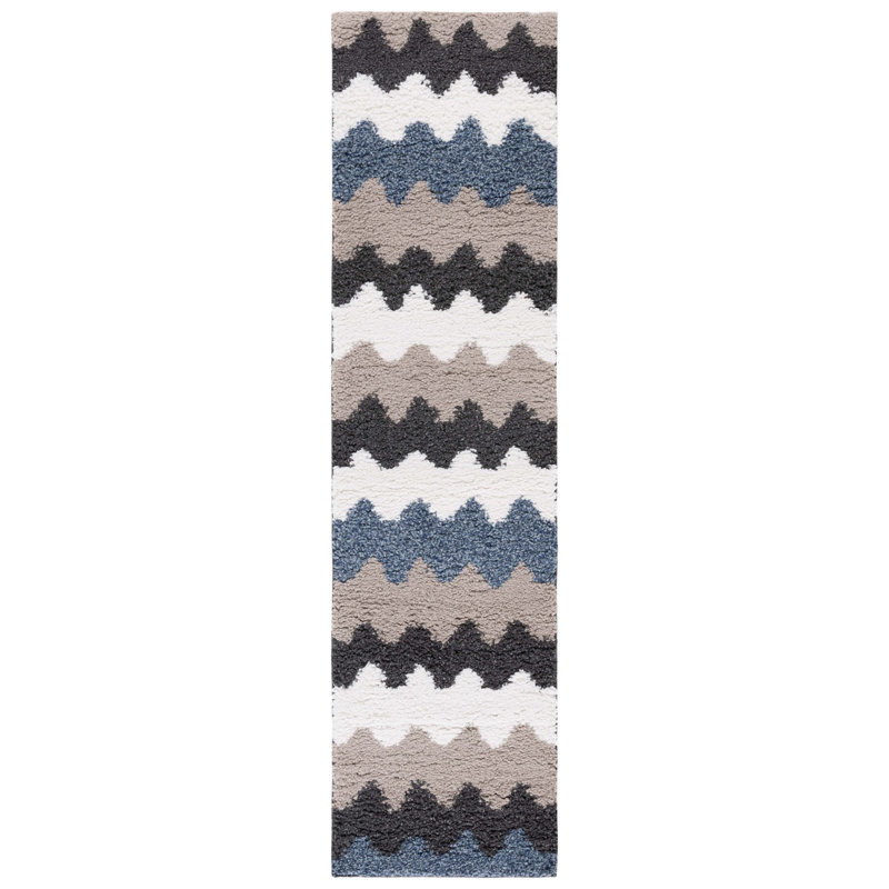 Calico Shag Performance Abstract Rug, Runner 2'2" x 8'