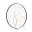 Black & Gold Tree Wall Decoration for Living Room, Metal Roung Wall Decor-1706743798