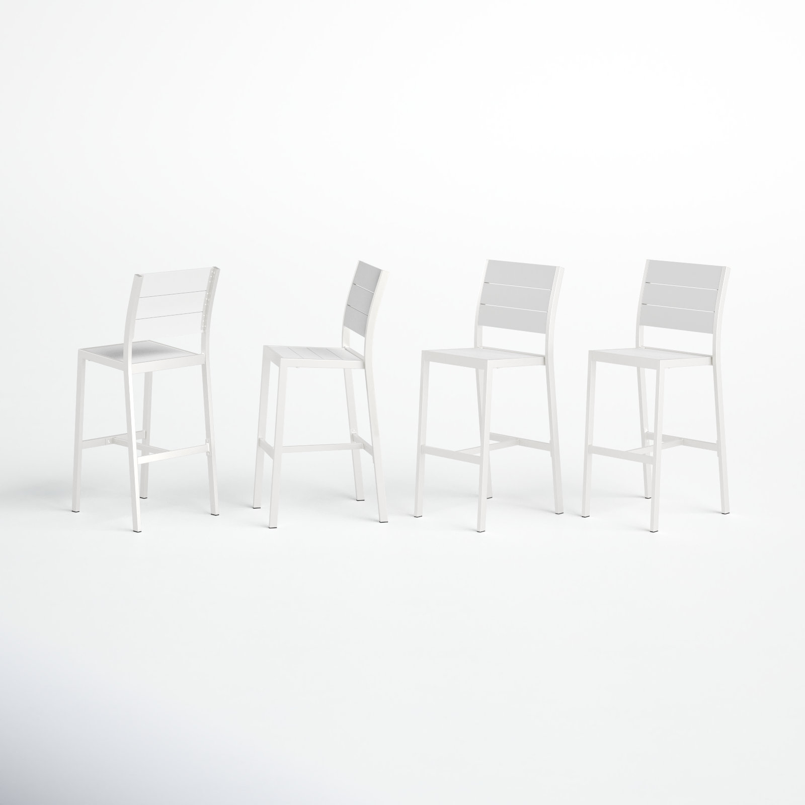 Betty Patio Bar Stool, White
