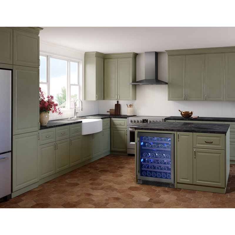 Hotte murale Zephyr Anzio 30 pouces 600 CFM avec lumières DEL, Noir