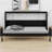 Compact Murphy Bed with Decorative Printed Pattern, LED Lighting & USB Charging Station-571297507