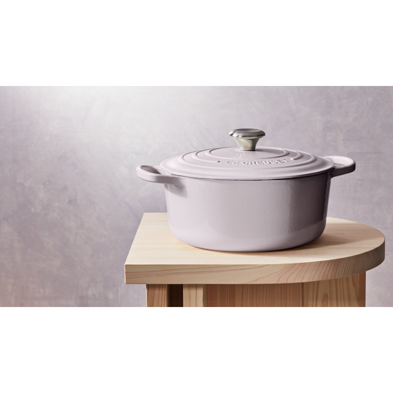 Le Creuset Enameled Cast Iron Oval Dutch Oven with Lid, Shallot, 6.75 quarts