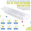 Yeles Bath Tray Extendable Bath Caddy Tray for Bathtub Adjustable Tray Over Tub Bathroom Accessories