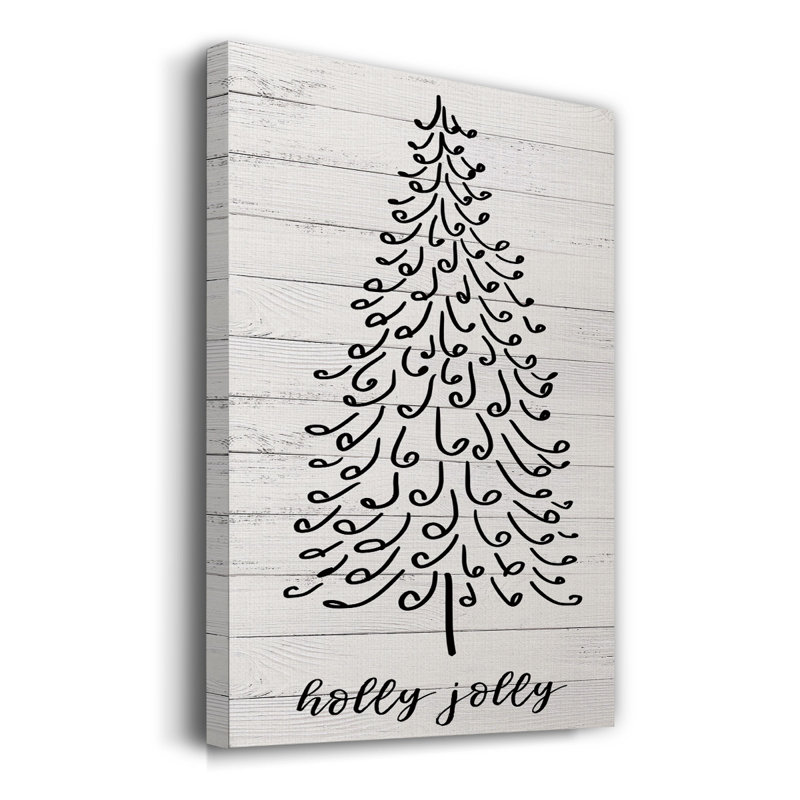 Holly Jolly - Toile tendue avec châssis, H 60 po x l 40 po x P 1,5 po