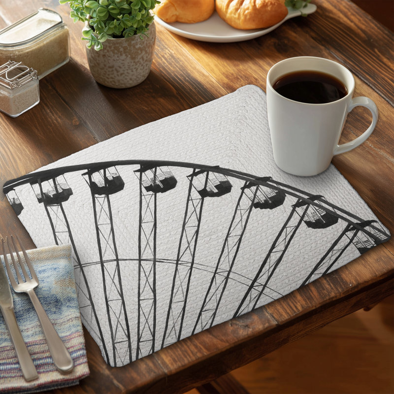 Braided Polyester Placemats Set of 4 | Home Decor Essentials