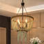 Lustre empire unique à 4 lumières avec accents perlés Advith