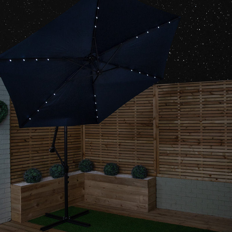 Samuel Alexander Cantilever Parasol, Blue, 300cm W x 300cm D