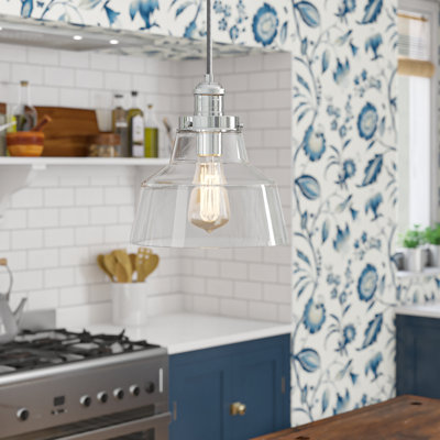 Luminaire suspendu en forme de cloche à 1 lumière Topanga