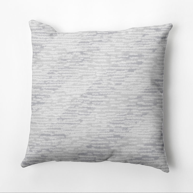 Housse de coussin d'extérieur carré en tricot Beach, 20 po x 20 po, Gris