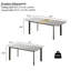 Extendable Metal Base Dining Table-998571142