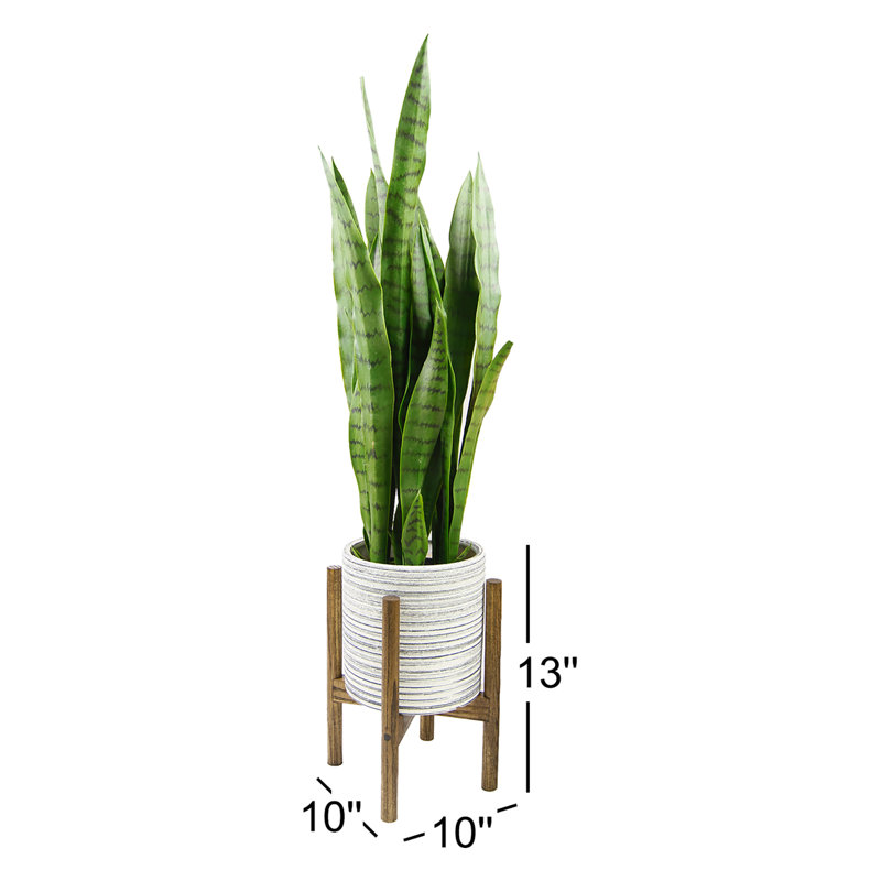 Pot de fleurs en céramique Sabina, Gris / Noyer foncé