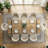 78.7" Industrial Wood Dining Table Set For 8 With Upholstered Curved Back Chairs-230375255