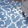Tapis bleu crocheté à la main Westphalia