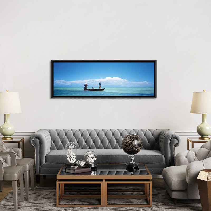 Reproduction de photo sur toile, H 12 po x l 36 po x P 1,5 po, Toile avec cadre noir