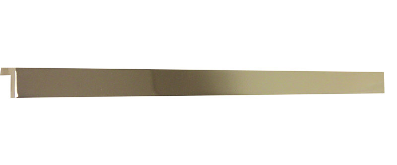 Poignée de robinet d'un centre à l'autre, Nickel poli, 18"