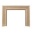 Modern Ember Everly Wood Fireplace Mantel Surround Kit in White | 56" x 42" Opening | 54"-1607769747-1607769744