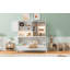 Lit escamotable mural avec armoire supérieure, tablettes, lit pliable peu encombrant avec lumière et USB-1752690057