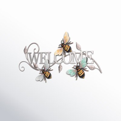 Décoration murale Helmick 12,5 pouces Luster Welcome