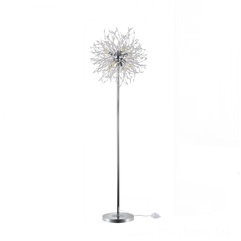 Fenno 69'' LED Column Floor Lamp, Silver