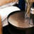 15.74 “ Wide Toughened Glass Round End Table, Pet-Friendly Side Table, Black Steel Bedside Table.