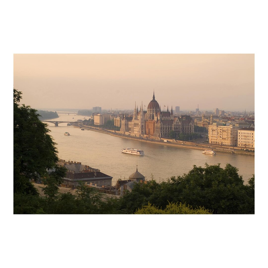 Matt Fototapete Budapest Skyline 2,55 m x 384 cm