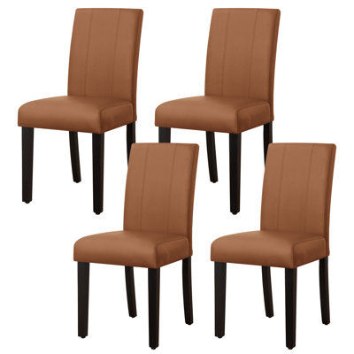 Modern Faux Leather Waterproof Upholstered Dining Chair