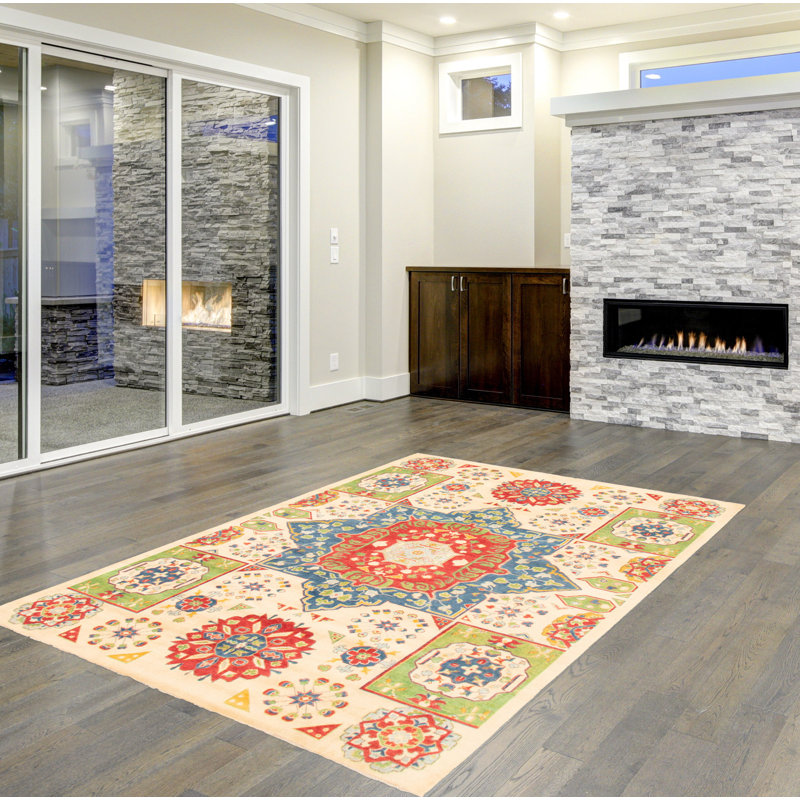Tapis ivoire Malci Gazni 6 pi 8 po x 10 pi 0 po
