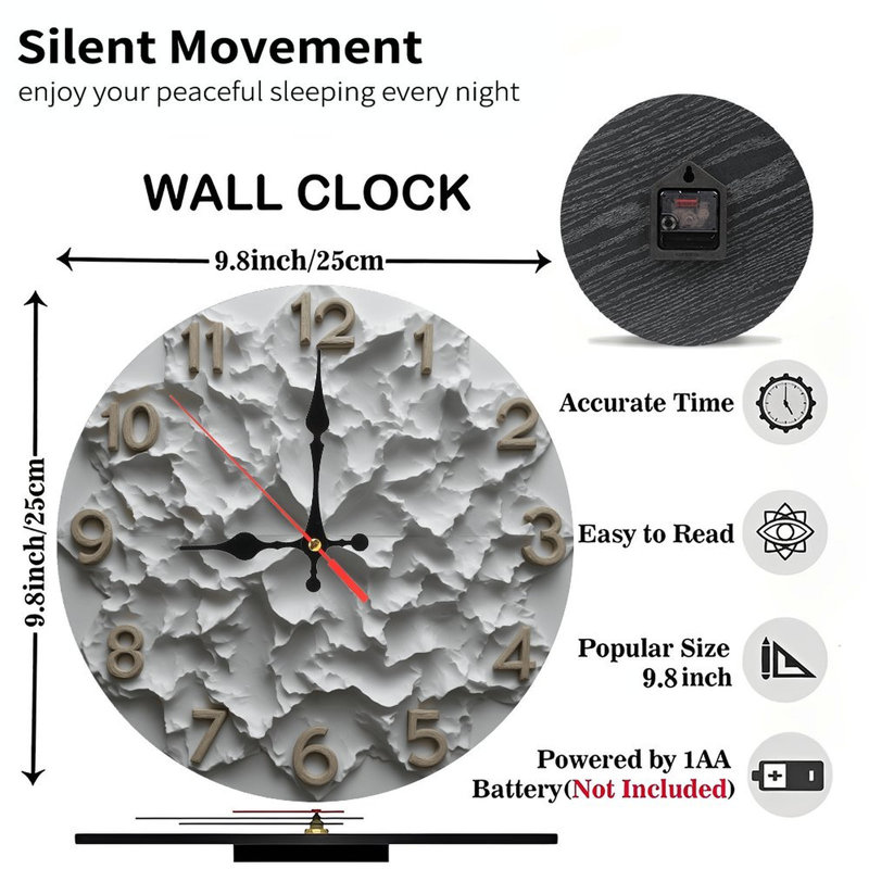 Horloge murale abstraite