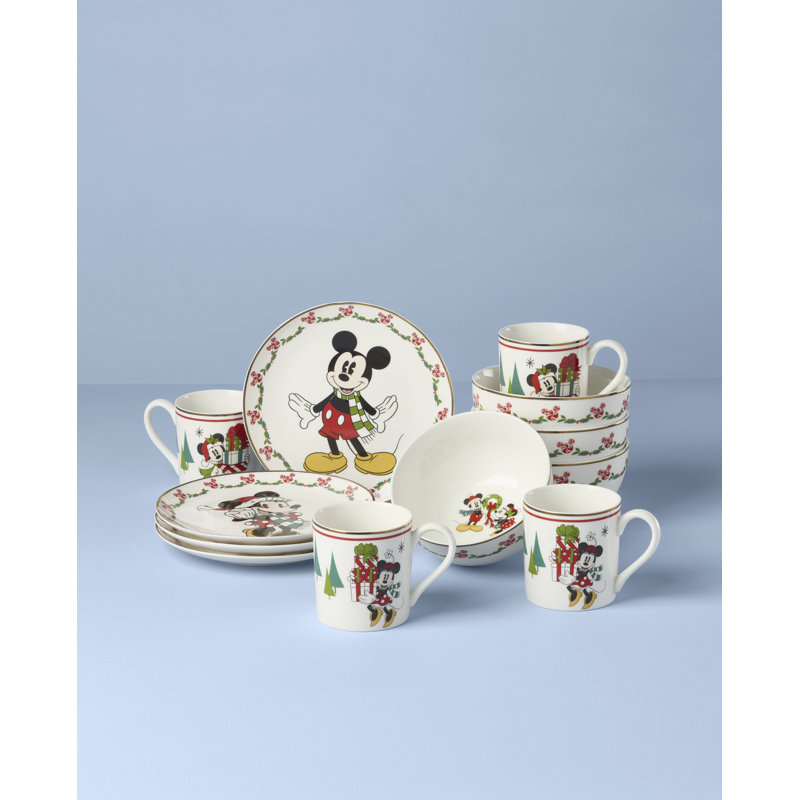 Disney Holiday 12-Piece Dessert Set