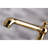 Kingston Brass English Country Two-Handle 4-Hole Deck Mount Bridge Kitchen Faucet with Brass Side Sprayer-35598767