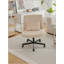 Chaise de bureau moderne, chaise de bureau d'ordinateur avec tissu en lin-127301148