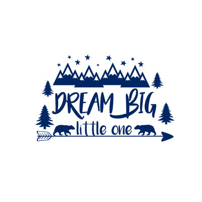 Décalcomanie murale big little rêve