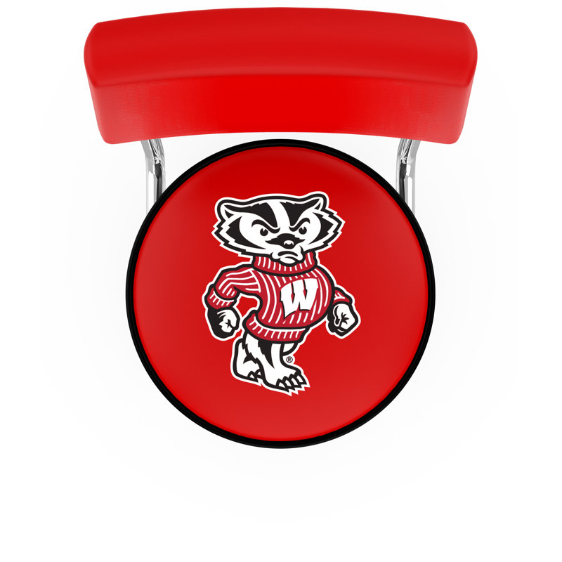 NCAA 30" Swivel Bar Stool, University of Wisconsin- Badger