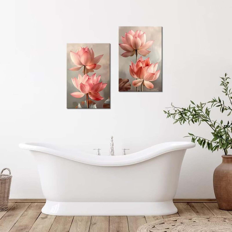 2 Piece Wrapped Canvas Wall Art