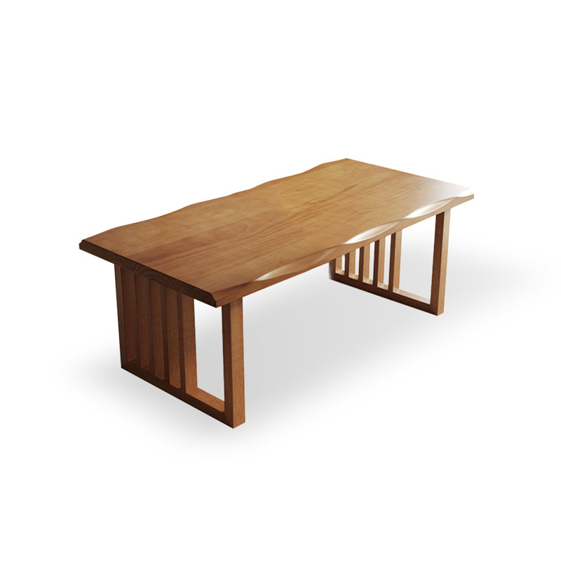 62.99" Brown Rectangular Solid Wood Dining Table, 29.53"H x 55.12"L x 31.5"W